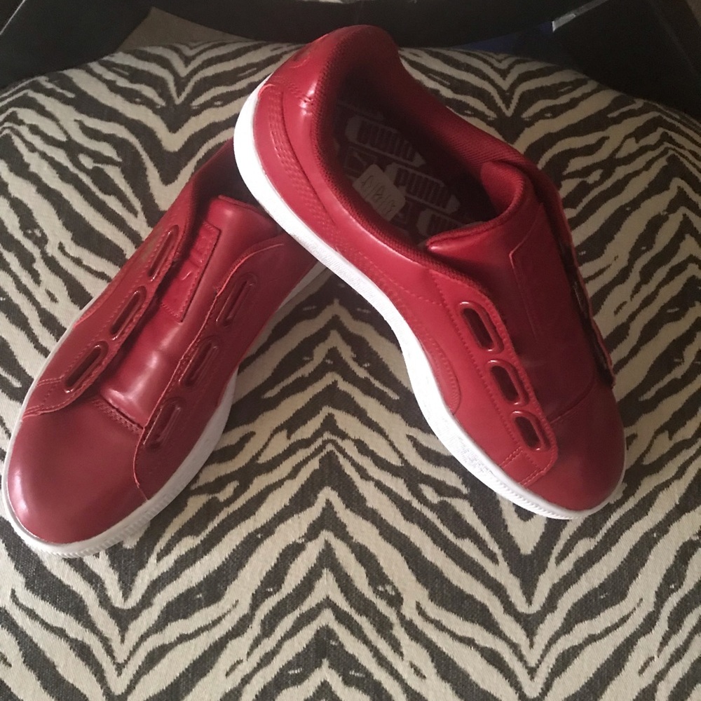 PUMA Basket Red women’s shoes, size 7